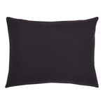 Black Burlap Luxury Sham - Simple Pleasures ~ Bountiful Treasures