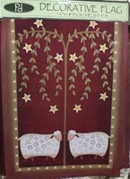 Sheep Willow Garden Flag - Simple Pleasures ~ Bountiful Treasures