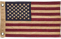 50 Star Burlap Flag - Simple Pleasures ~ Bountiful Treasures