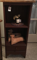 2 Shelf Cabinet with Drawer - Simple Pleasures ~ Bountiful Treasures