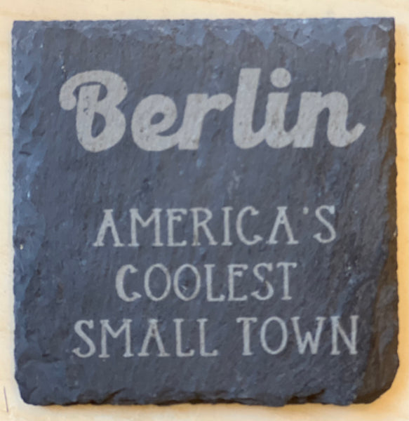 Berlin Engraved Slate Coaster