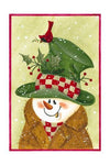Snowman in Brown & Green - Simple Pleasures ~ Bountiful Treasures