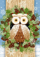 Woodland Owl Garden Flag - Simple Pleasures ~ Bountiful Treasures