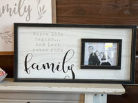 Farmhouse Picture Frame with Saying