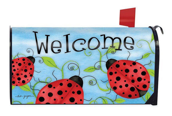 Mailbox Cover Ladybug Welcome - Simple Pleasures ~ Bountiful Treasures