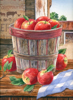 Orchard Basket Flag - Simple Pleasures ~ Bountiful Treasures