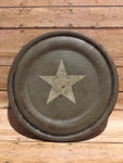 Wood Hand Painted Plate w Star - Simple Pleasures ~ Bountiful Treasures