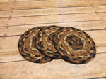 Brown and Black Coaster Braided - Simple Pleasures ~ Bountiful Treasures