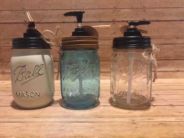 Pump Ball Jar - Simple Pleasures ~ Bountiful Treasures