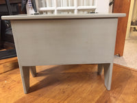 Gray Storage Bench - Simple Pleasures ~ Bountiful Treasures