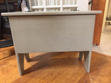 Gray Storage Bench - Simple Pleasures ~ Bountiful Treasures