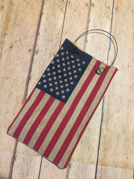 Hanging American Flag - Simple Pleasures ~ Bountiful Treasures