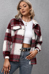 Plaid Shacket Style Shirt