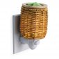 Wicker Lantern Plug In