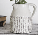 Boho Ceramic Pitcher