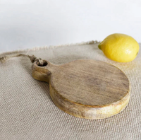 Small Round Wood Board