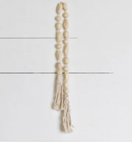 43" Wood Beads with Tassle