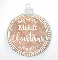 Farmhouse Merry Christmas Ornament Sign