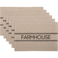 Sawyer Mill Charcoal Farmhouse Placemat