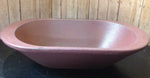 Burgundy Oval Bowl - Simple Pleasures ~ Bountiful Treasures