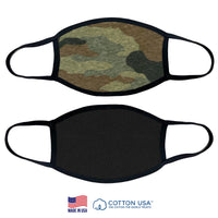Good Works Make A Difference - 100% COTTON MADE IN THE USA PLAIN CAMO MASK