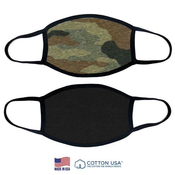 Good Works Make A Difference - 100% COTTON MADE IN THE USA PLAIN CAMO MASK