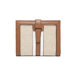 Bessie Canvas Striped Wallet w/ Slip Closure