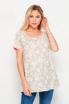 Gray and White Tunic
