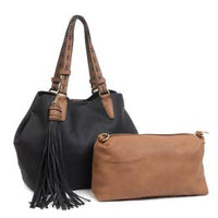 Large Tassel Monogrammable 2 in 1 Satchel