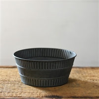 8” Old Tin Pot - Simple Pleasures ~ Bountiful Treasures