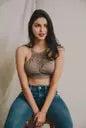 Floral Cutout Seamless Crop Top
