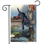 Fishing Buddy Garden and House Flag - Simple Pleasures ~ Bountiful Treasures