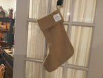 Burlap Stocking - Simple Pleasures ~ Bountiful Treasures
