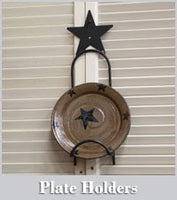 Small Plate Holder with Cut Out - Simple Pleasures ~ Bountiful Treasures