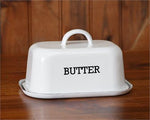 Enamelware Butter Dish - Simple Pleasures ~ Bountiful Treasures