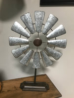 Table Top Metal Windmill - Simple Pleasures ~ Bountiful Treasures