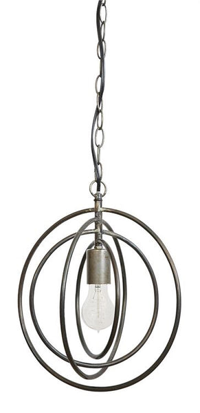 Metal circle chandelier - Simple Pleasures ~ Bountiful Treasures