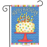 Happy Birthday Garden and House Flag - Simple Pleasures ~ Bountiful Treasures