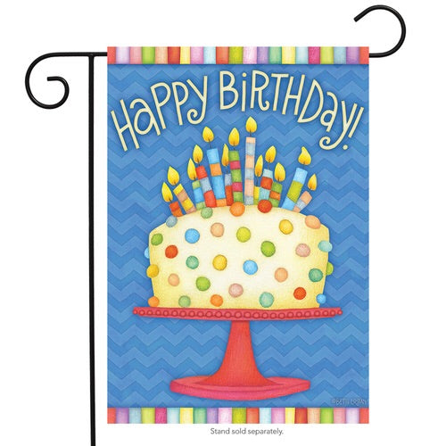 Happy Birthday Garden and House Flag - Simple Pleasures ~ Bountiful Treasures
