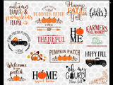 Pizza and a Project Framed Fall Halloween Signs - Simple Pleasures ~ Bountiful Treasures