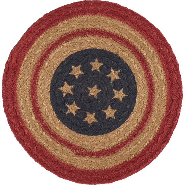 Liberty Stars  Flag Jute Mats - Simple Pleasures ~ Bountiful Treasures