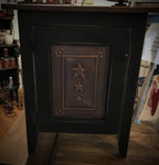 Single Door Punched Tin Cabinet - Simple Pleasures ~ Bountiful Treasures