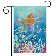 Mermaid Garden Flag - Simple Pleasures ~ Bountiful Treasures
