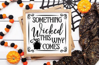 Pizza and a Project Framed Fall Halloween Signs - Simple Pleasures ~ Bountiful Treasures