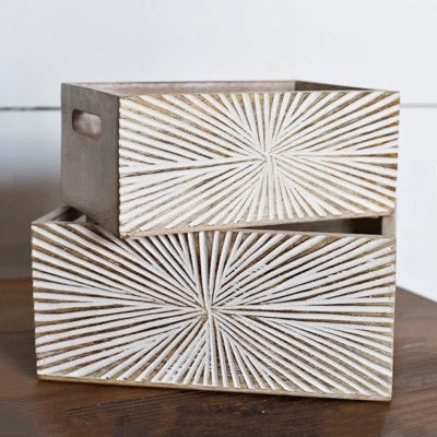 Wood Starburst Box