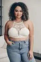 Floral Cutout Seamless Crop Top