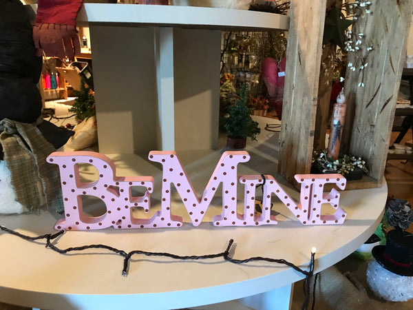 Be Mine Wooden Cut Out - Simple Pleasures ~ Bountiful Treasures