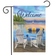 Waterfront Retreat Garden and House Flag