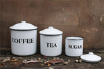 Enamelware Canister Set - Simple Pleasures ~ Bountiful Treasures