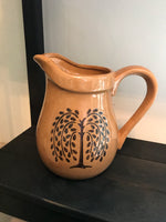 Large Mustard Willow Pitcher - Simple Pleasures ~ Bountiful Treasures